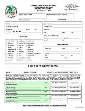 city of lake worth building department|lake worth roof permit application.